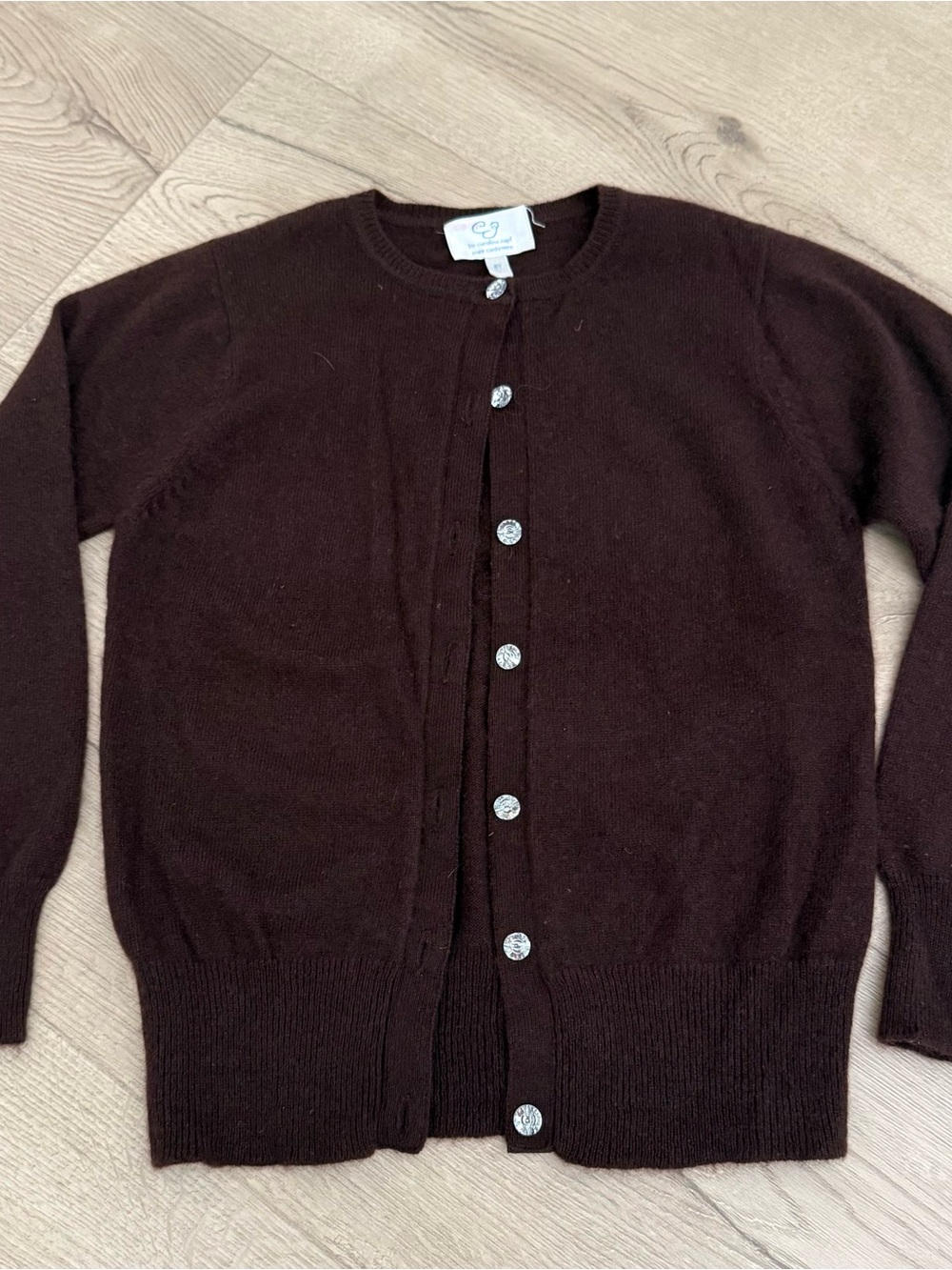 CZ by Carolina Zapf - Girls Brown Cardigan Sweater